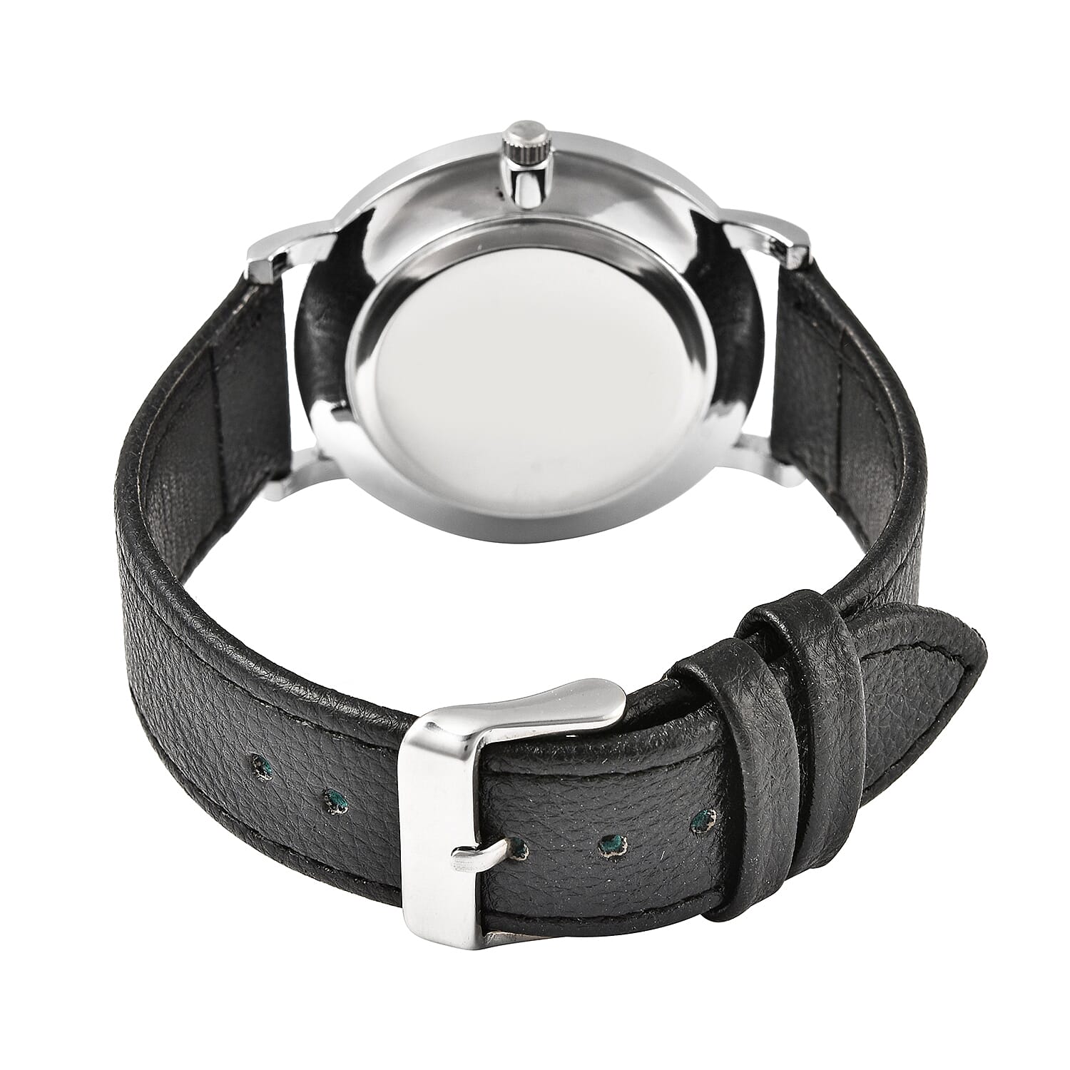 STRADA Japanese Movement Water Resistant Watch with Stainless Steel Back in Black Strap