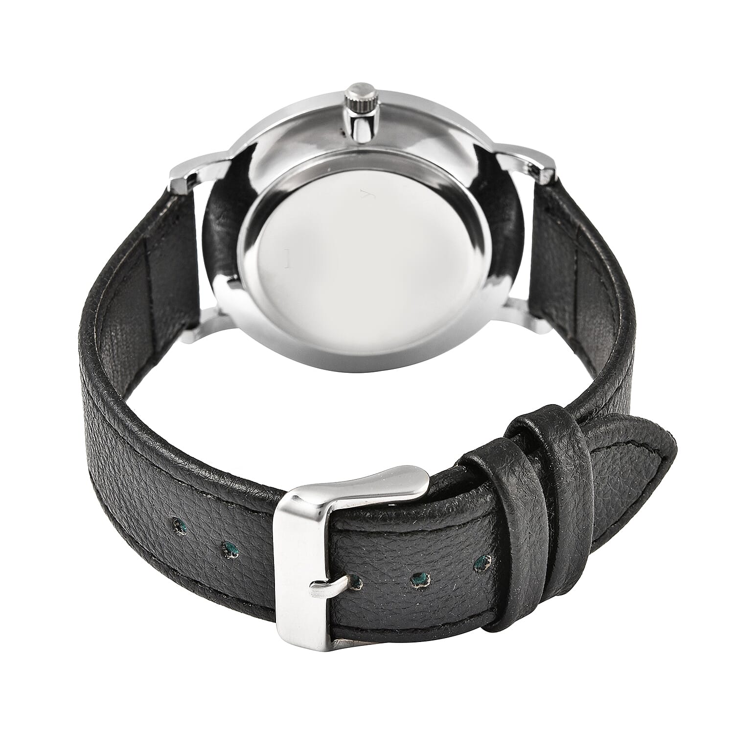 STRADA Japanese Movement Water Resistant Watch with Stainless Steel Back in Black Strap