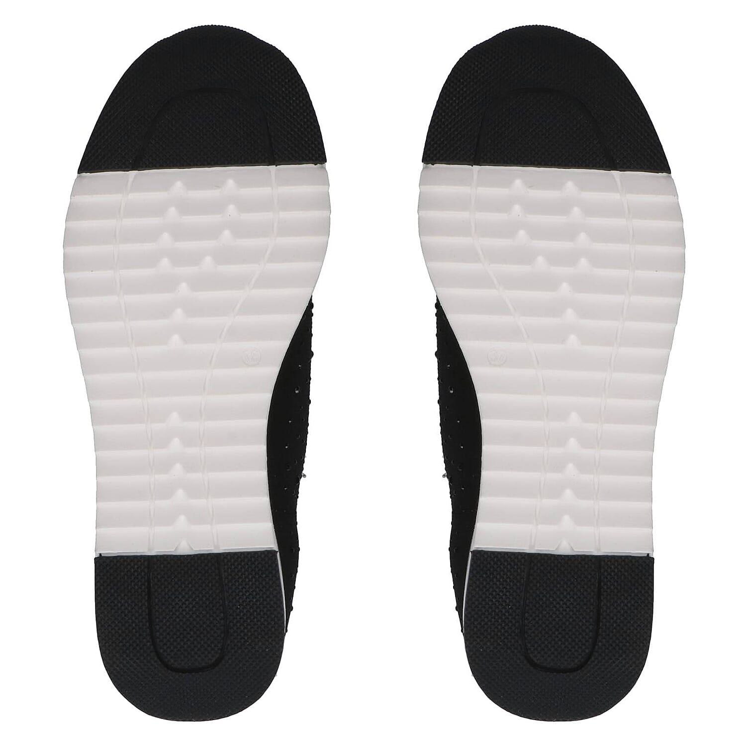 Caprice Knit Embellished Leather Trainers in Beige (Size 3)