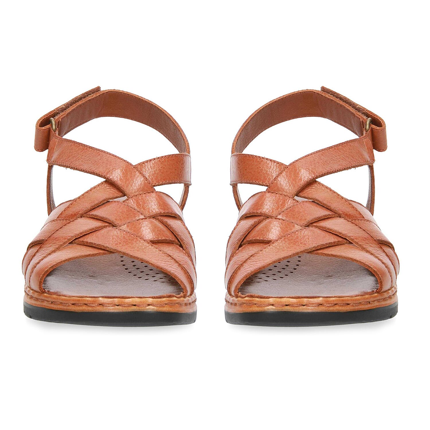 Caprice Nappa Leather Slingback Sandal in Tan (Size 5)