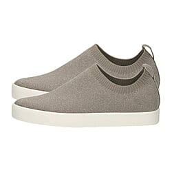 Caprice Letaher Knit Slip On Trainer in Khaki (Size 3)