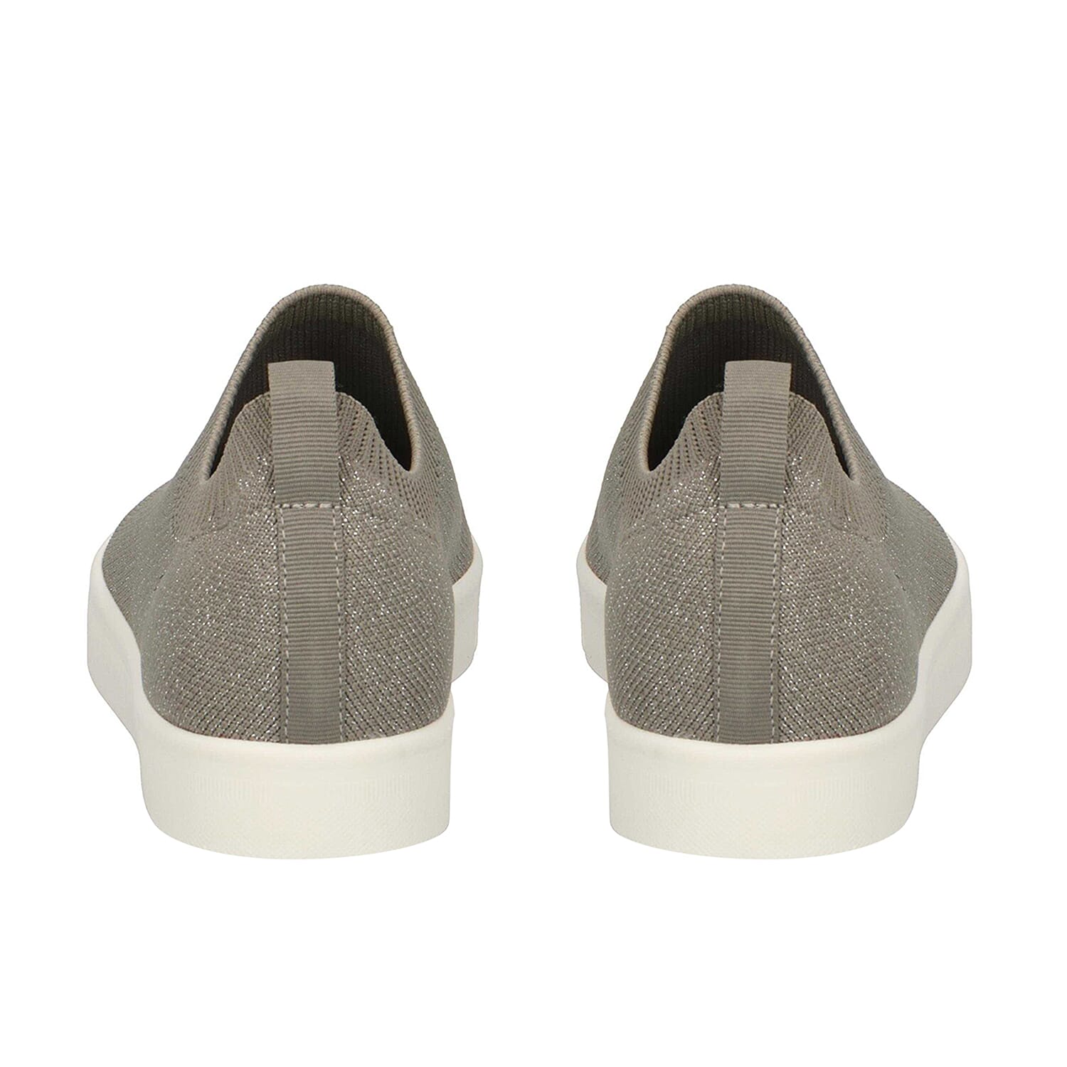 Caprice Letaher Knit Slip On Trainer in Khaki (Size 3)