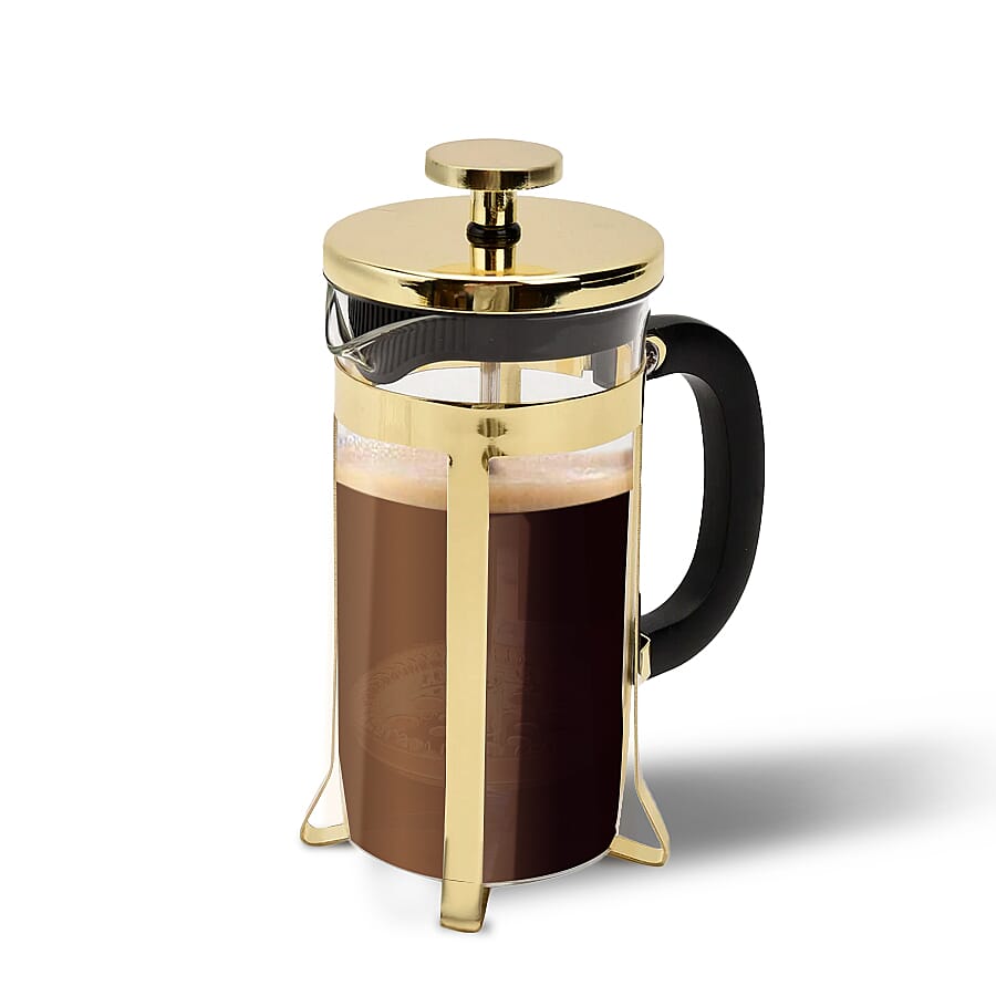 French Press Coffee Maker 350 ML - Yellow Gold