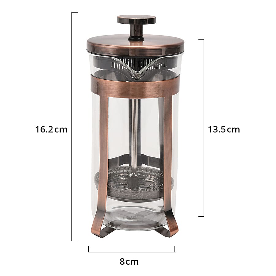 French Press Coffee Maker 350 ML - Brown