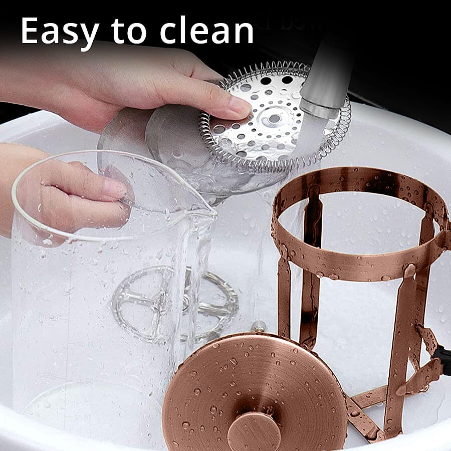 French Press Coffee Maker 350 ML - Brown