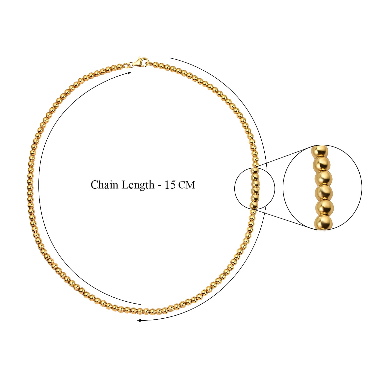 Sterling Silver Necklace (Size - 18),  Sliver Wt. 10 Gms