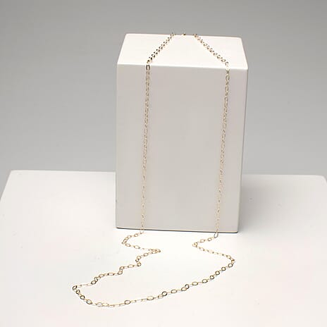 Biggest NY Close Out Deal- 9K Yellow Gold Oval Link Chain with Spring Ring Clasp (Size 18)