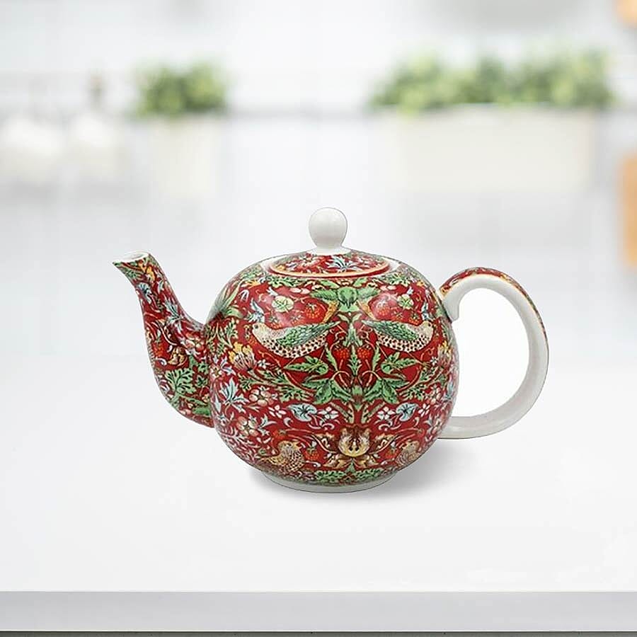 Lesser & Pavey - Willam Morris Strawberry Thief Red Tea Pot