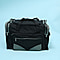 Black and Grey Multi Zipped Compartment Holdall (Size 30x50x27 cm)