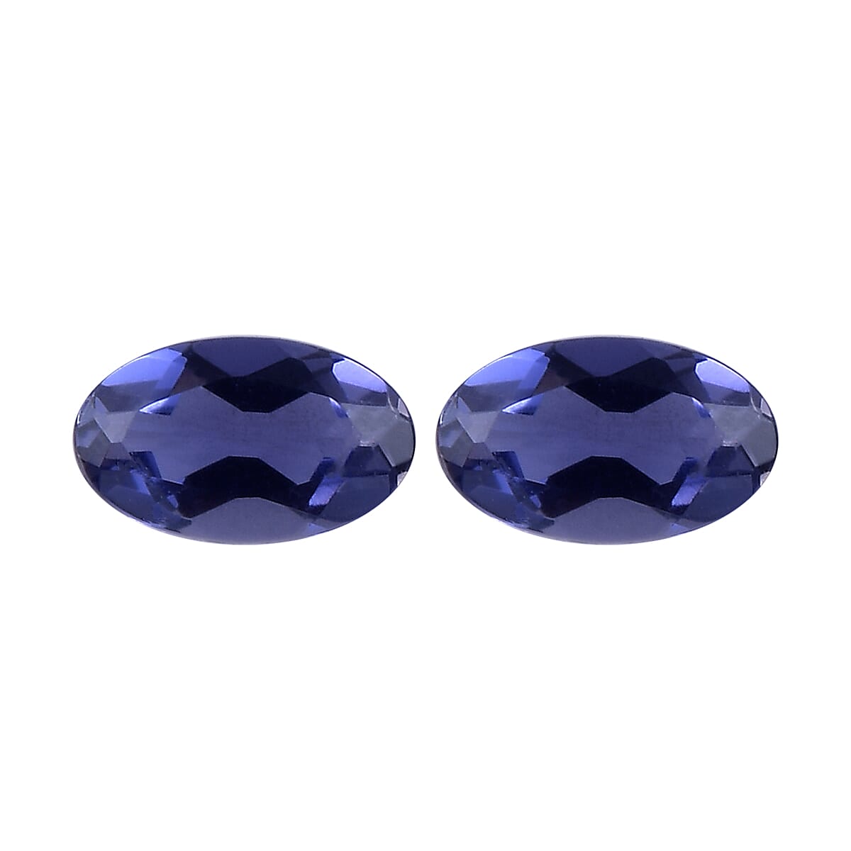 Set of 2 - 2A Iolite Oval 5x3 mm 0.37 Ct