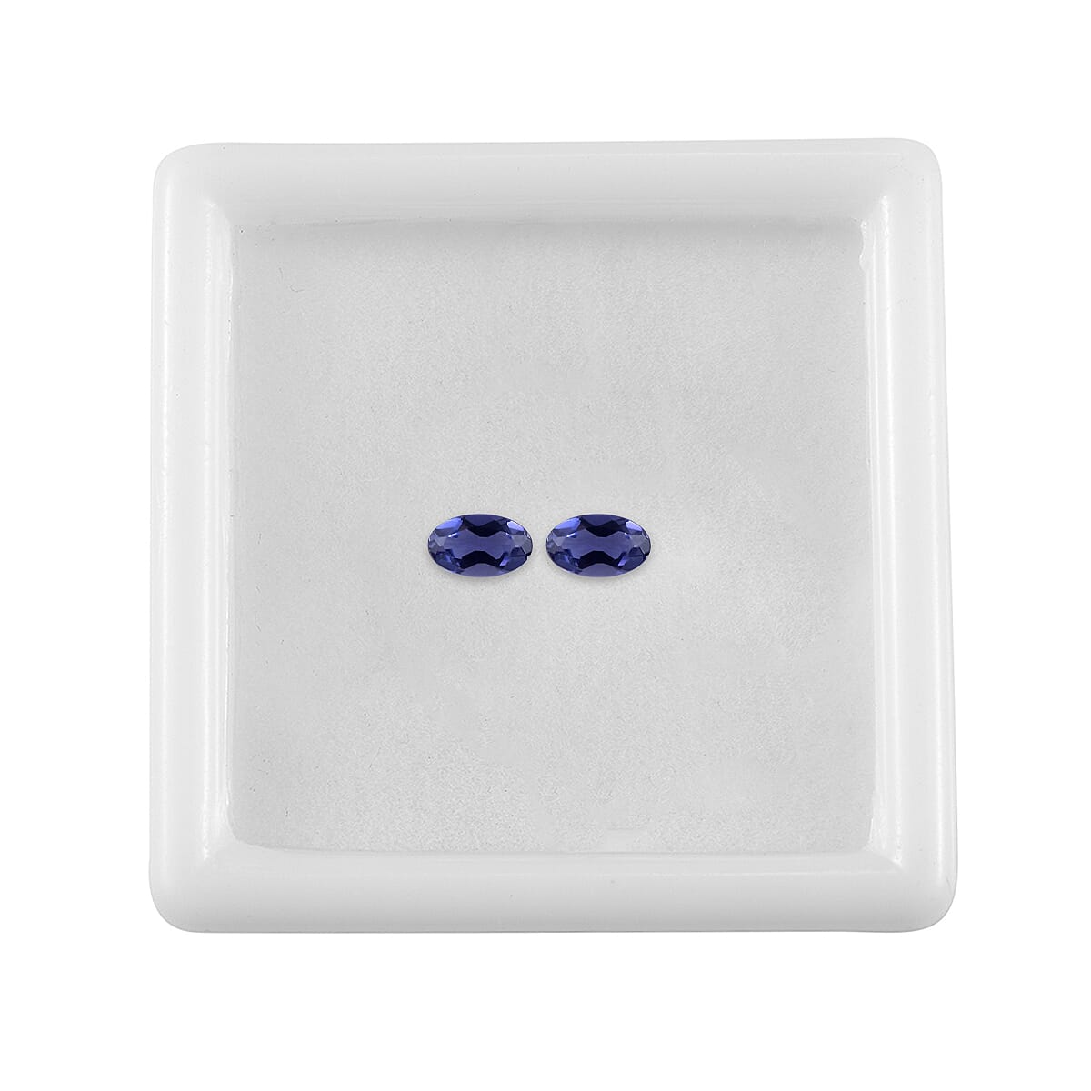 Set of 2 - 2A Iolite Oval 5x3 mm 0.37 Ct