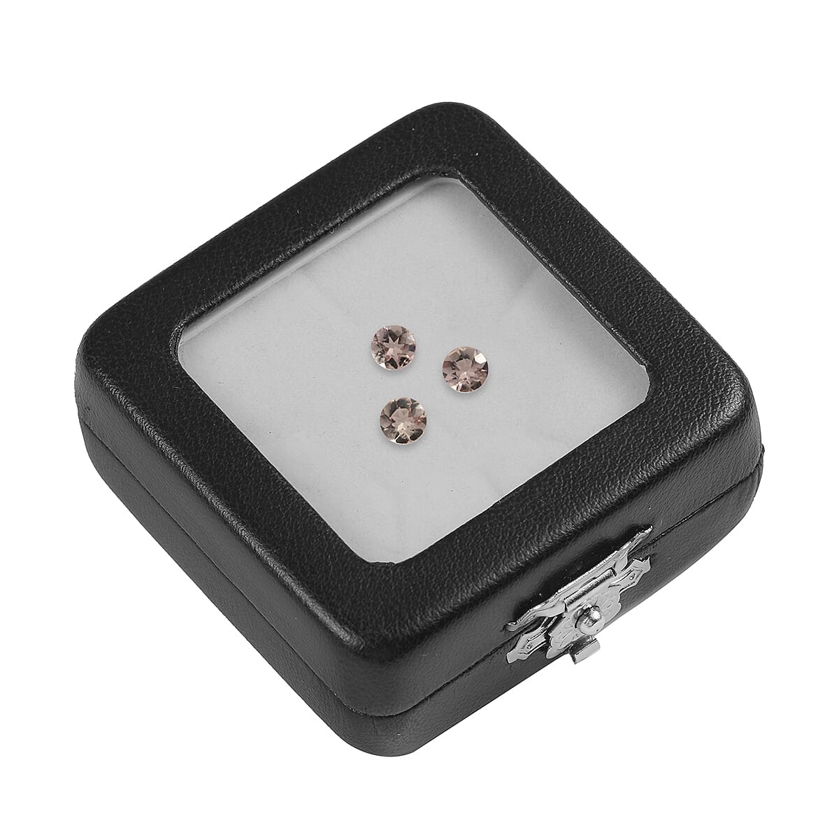 Set of 3 - Pink Imperial Topaz Round 3.5 mm 0.48 Ct.