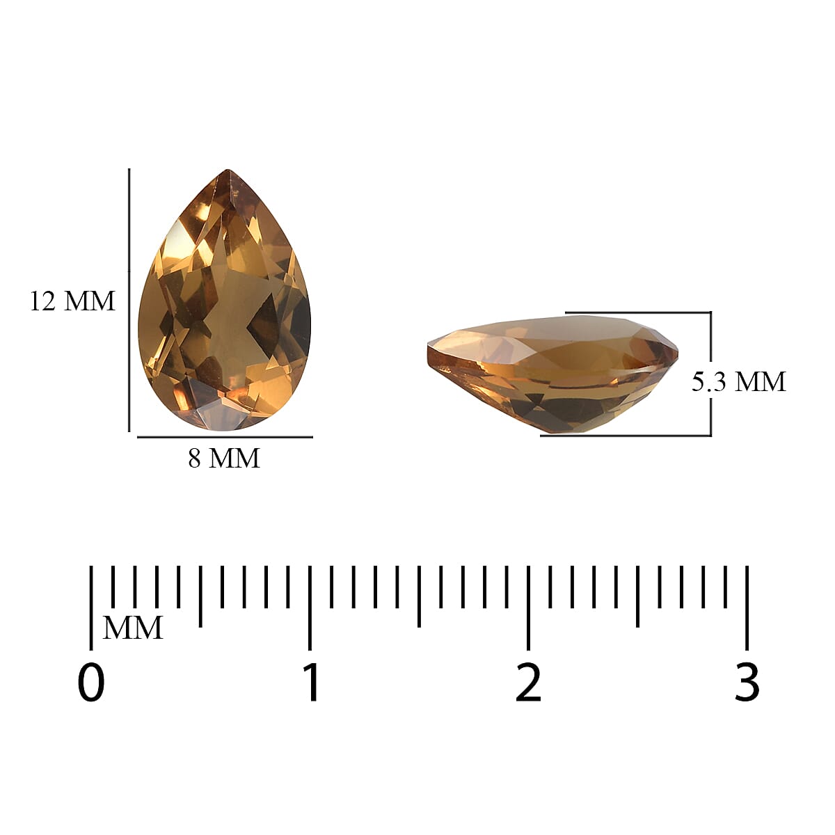Autumn Alexite Pear 12x8 mm 2.55 Ct.