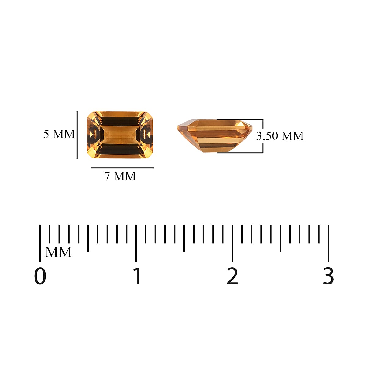 Mocha Scapolite Octagon 7x5 mm 0.81 Ct.
