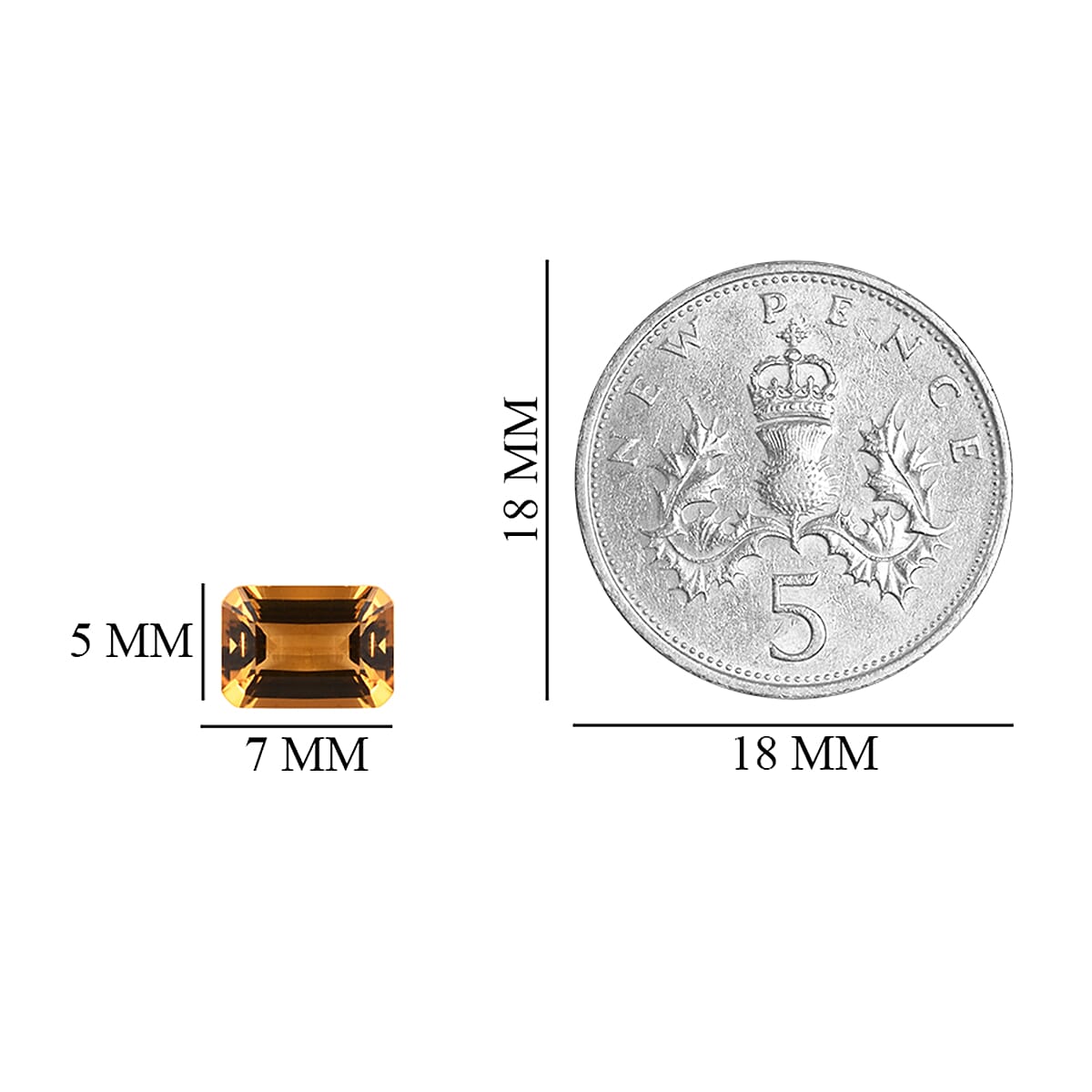 Mocha Scapolite Octagon 7x5 mm 0.81 Ct.