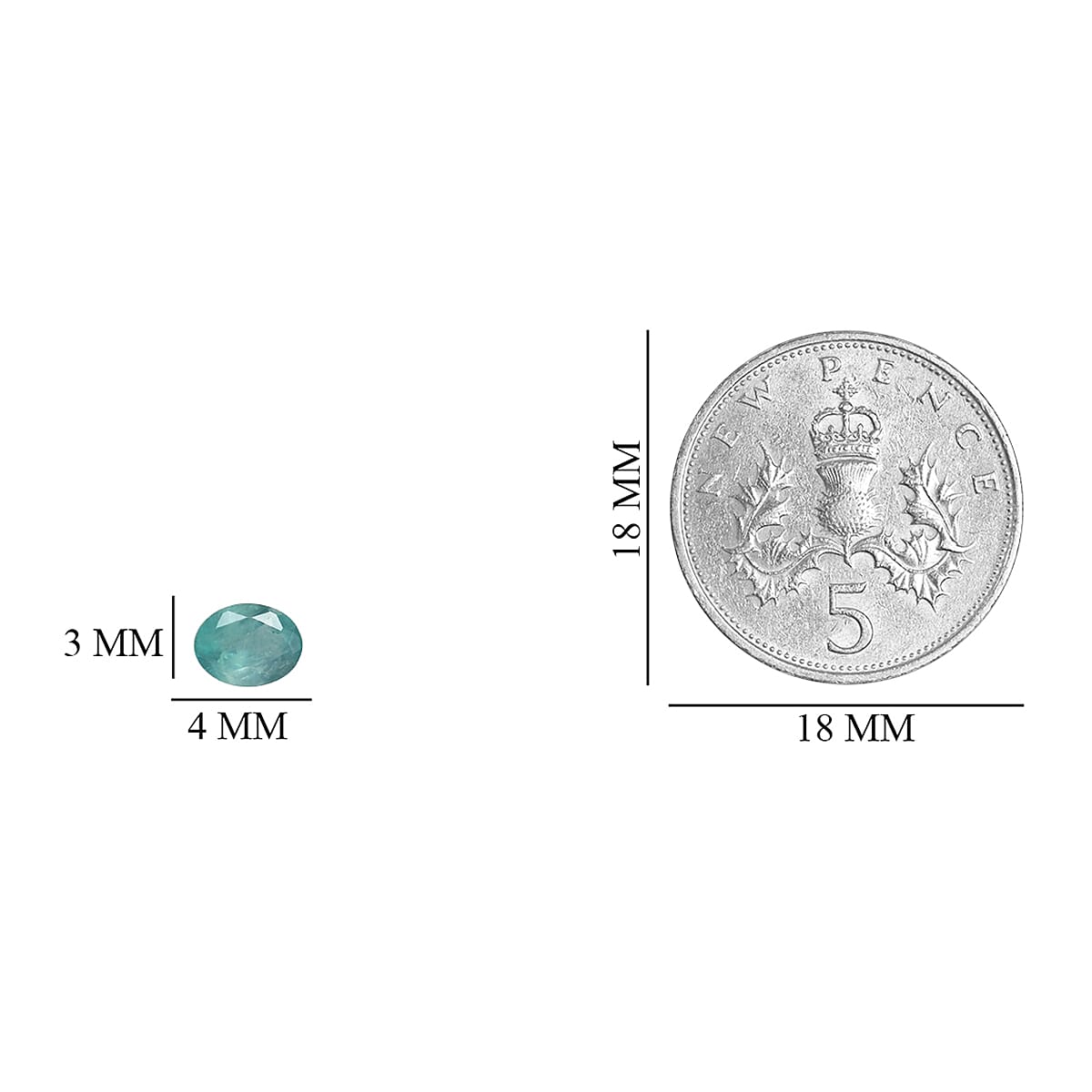 Set of 8 - AAA Grandidierite Oval 4x3 mm 1.23 Ct.