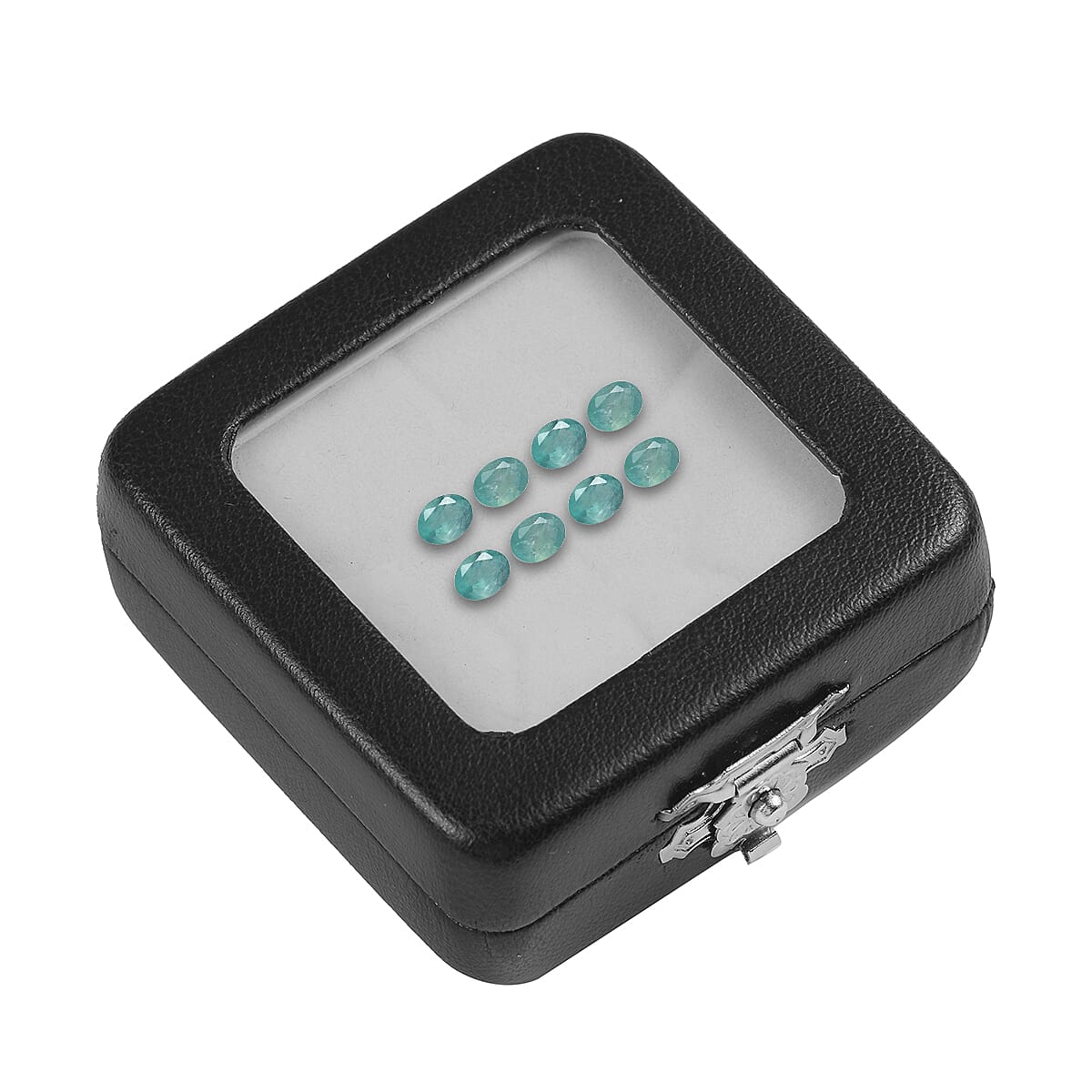 Set of 8 - AAA Grandidierite Oval 4x3 mm 1.23 Ct.