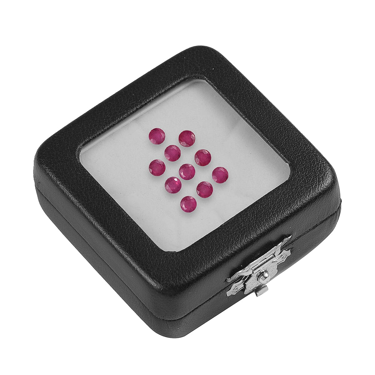 Set of 10 - African Ruby (FF) Round 3.75 mm 3.21 Ct.