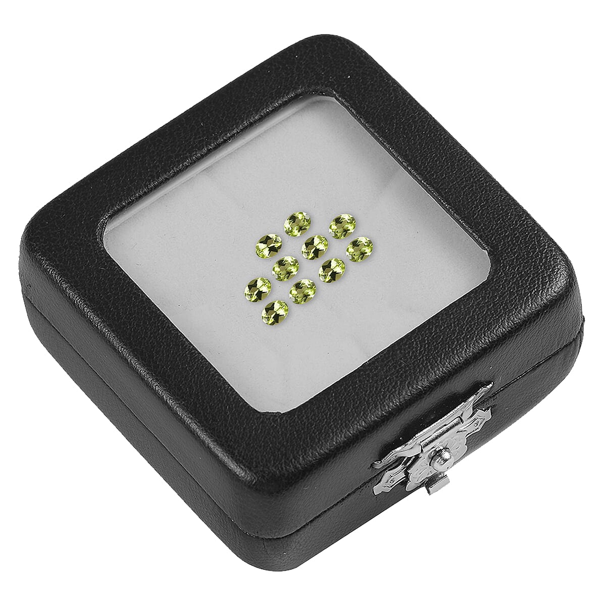 Set of 10 - Hebei Peridot Oval 4x3 mm 1.64 Ct.