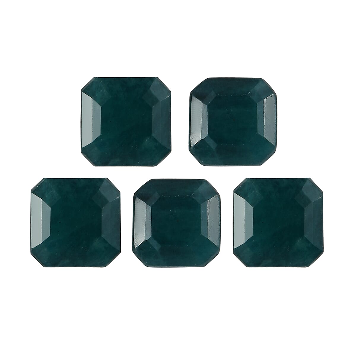 Set of 5 - Teal Grandidierite Octagon 4x4 mm 1.50 Ct.