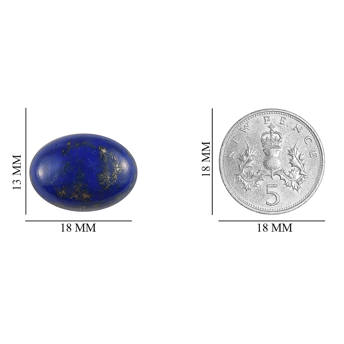 Lapis Lazuli Oval 18x13 mm 11.74 Ct.