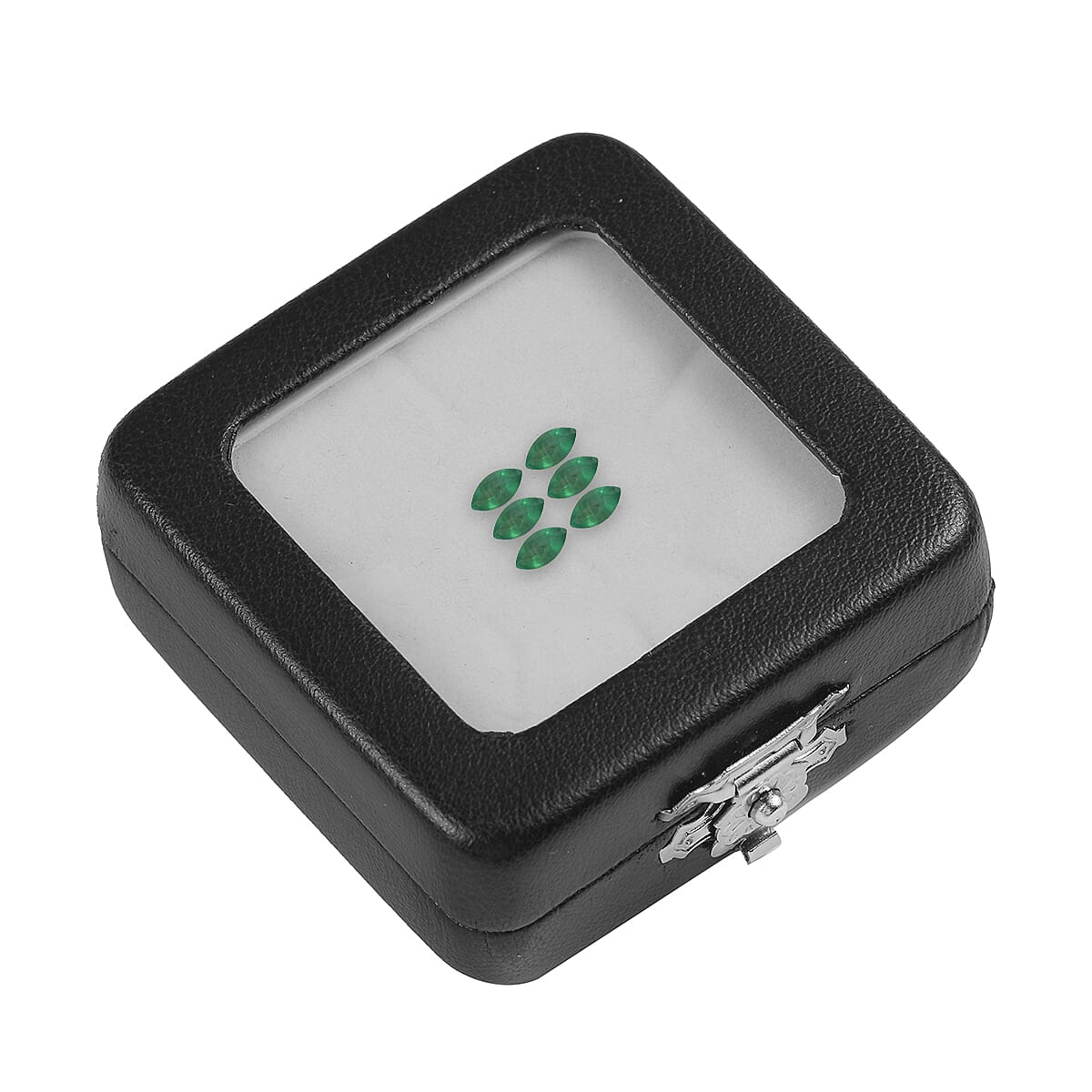 Set of 6 - Emerald Marquee 5x2.5 mm 0.76 Ct.