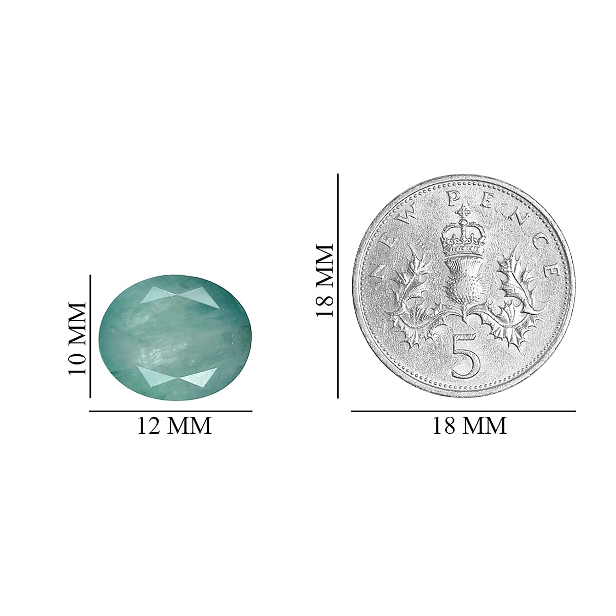 Grandidierite Oval 12x10 mm 4.60 Ct.