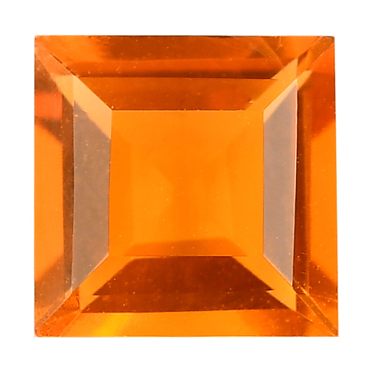 AA Jalisco Fire Opal Square 6 mm 0.66 Ct.