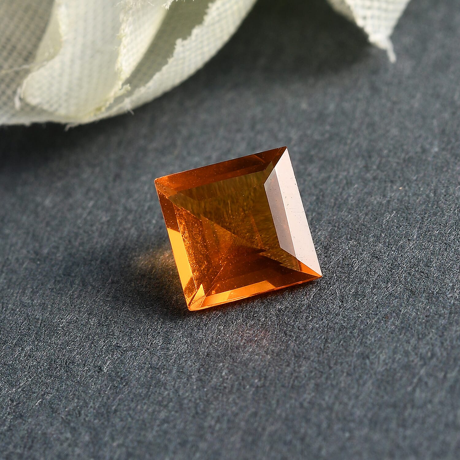 AA Jalisco Fire Opal Square 6 mm 0.66 Ct.