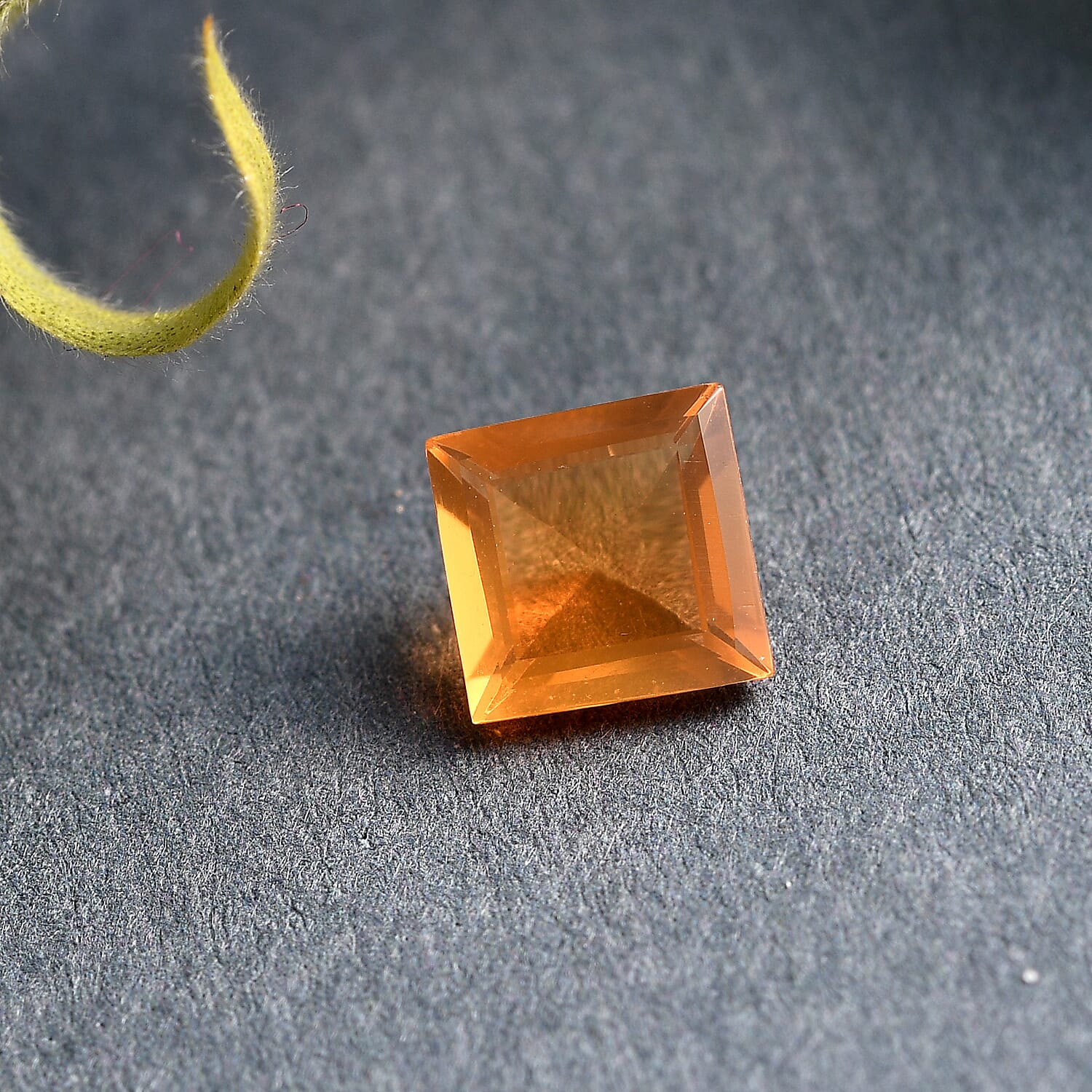 AAA Jalisco Fire Opal Square 6 mm 0.69 Ct.