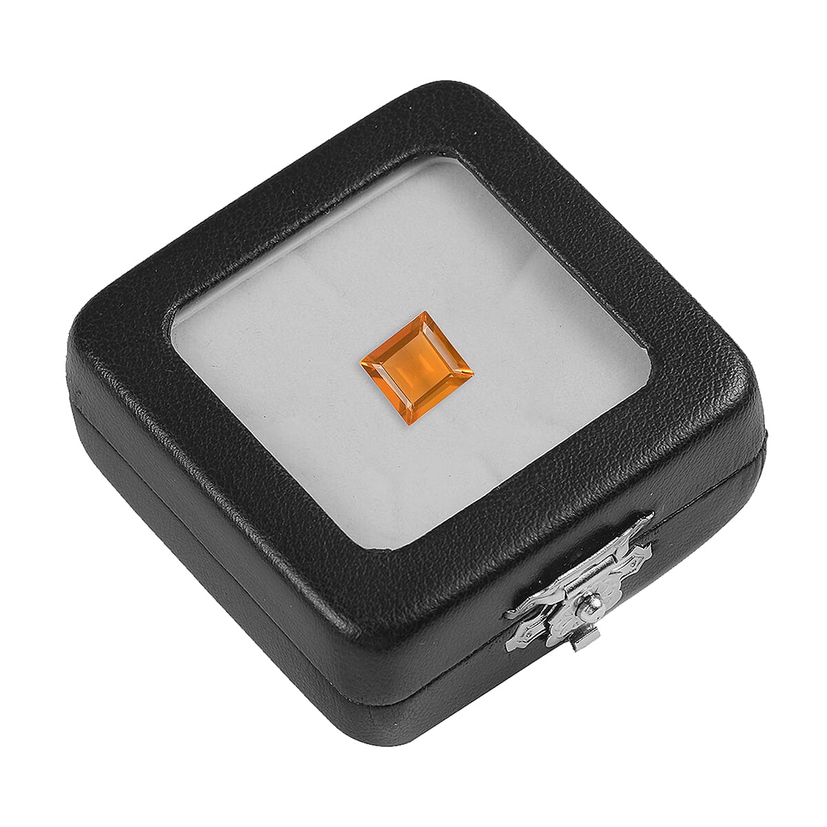 AAA Jalisco Fire Opal Square 6 mm 0.69 Ct.