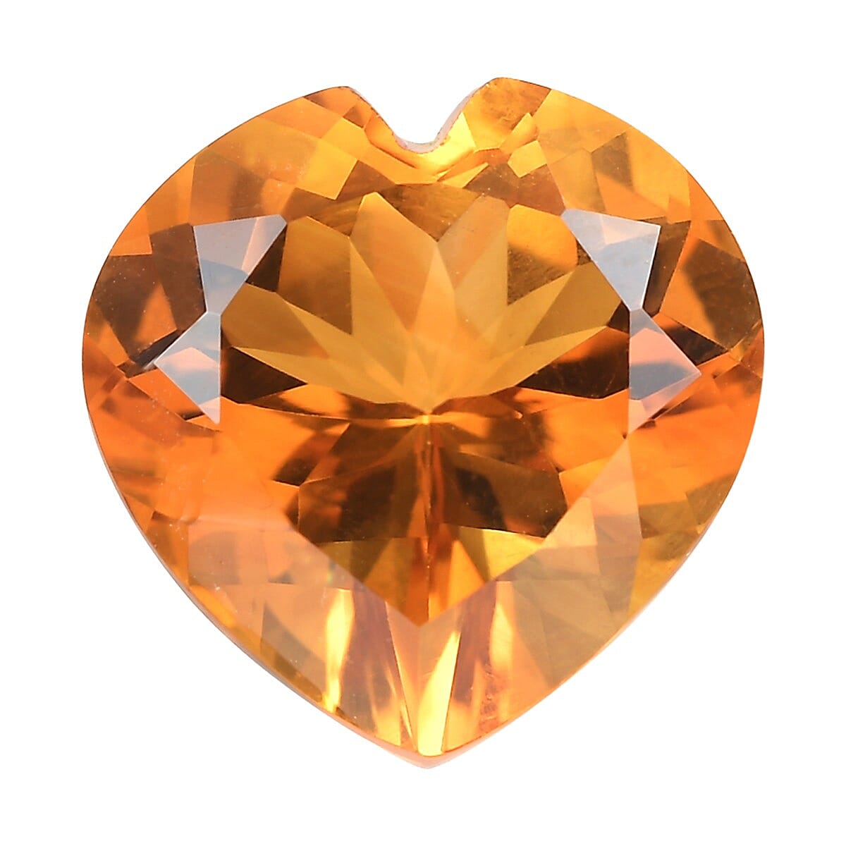 Madeira Citrine Heart 12.0mm 5.05 Ct.