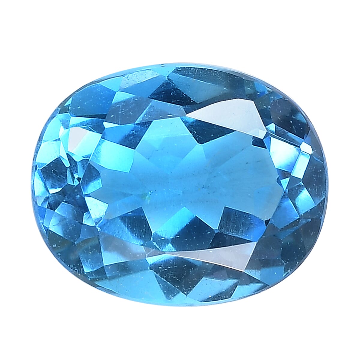 Electric Blue Topaz Oval 11x9 mm 4.14 Ct.