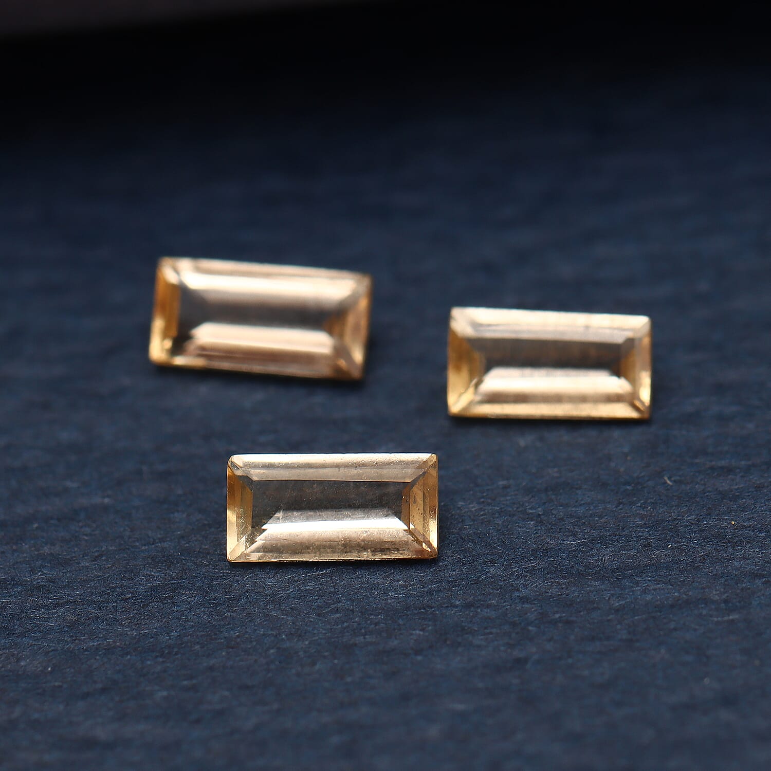 Set of 3 - Imperial Topaz Baguette 6x3 mm 1.10 Ct.