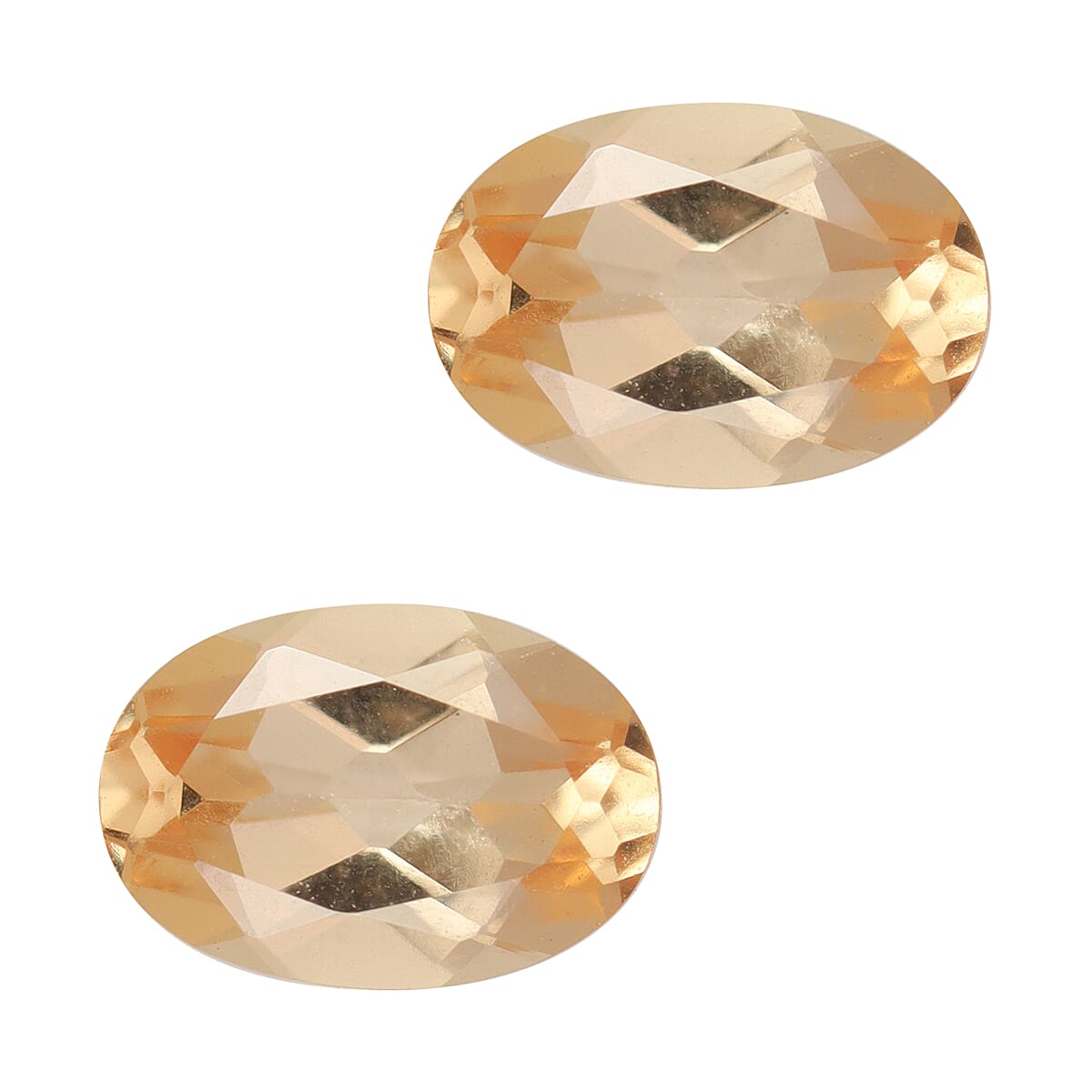 Set of 2 - AA Imperial Topaz Oval 6x4 mm 0.90 Ct.