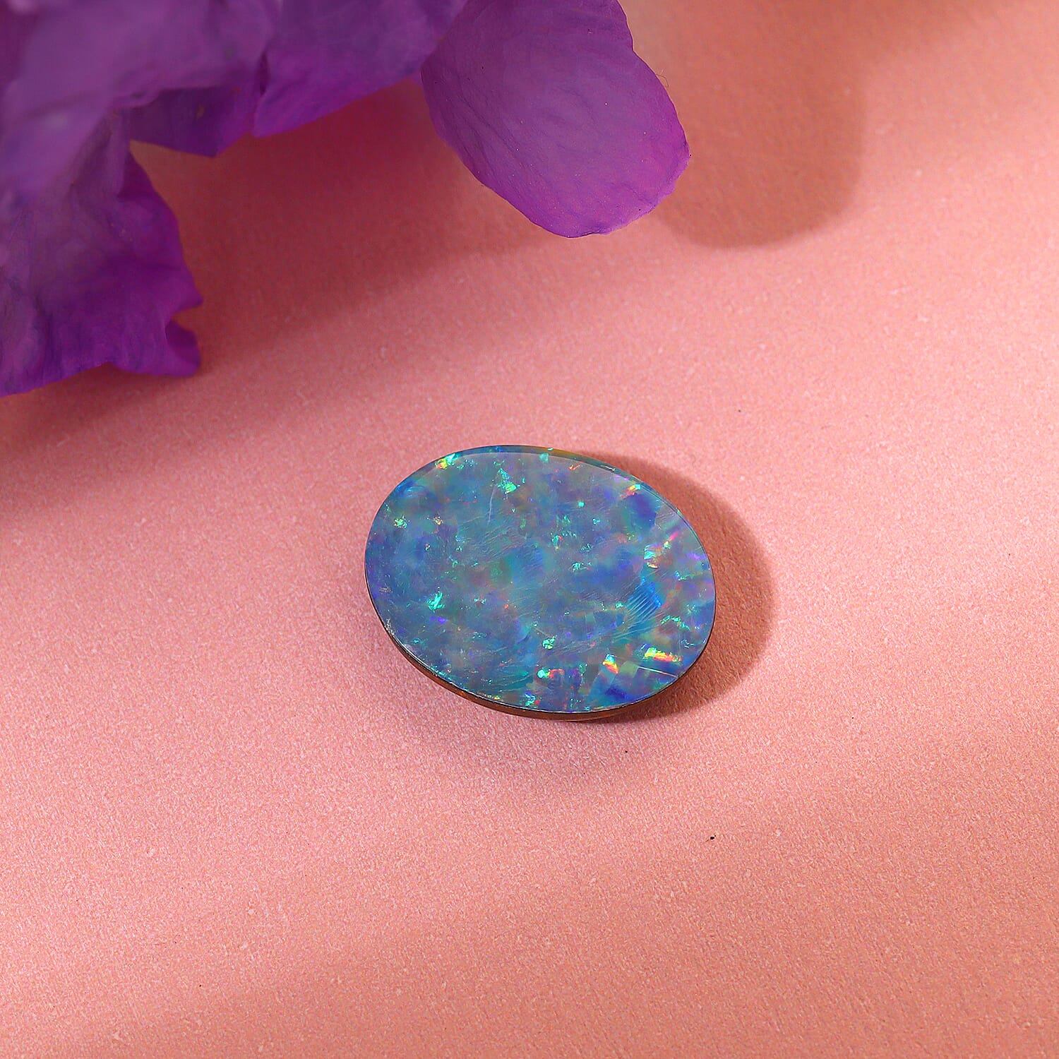 Australian Boulder Opal Oval 14x12 mm 4.12 Ct.