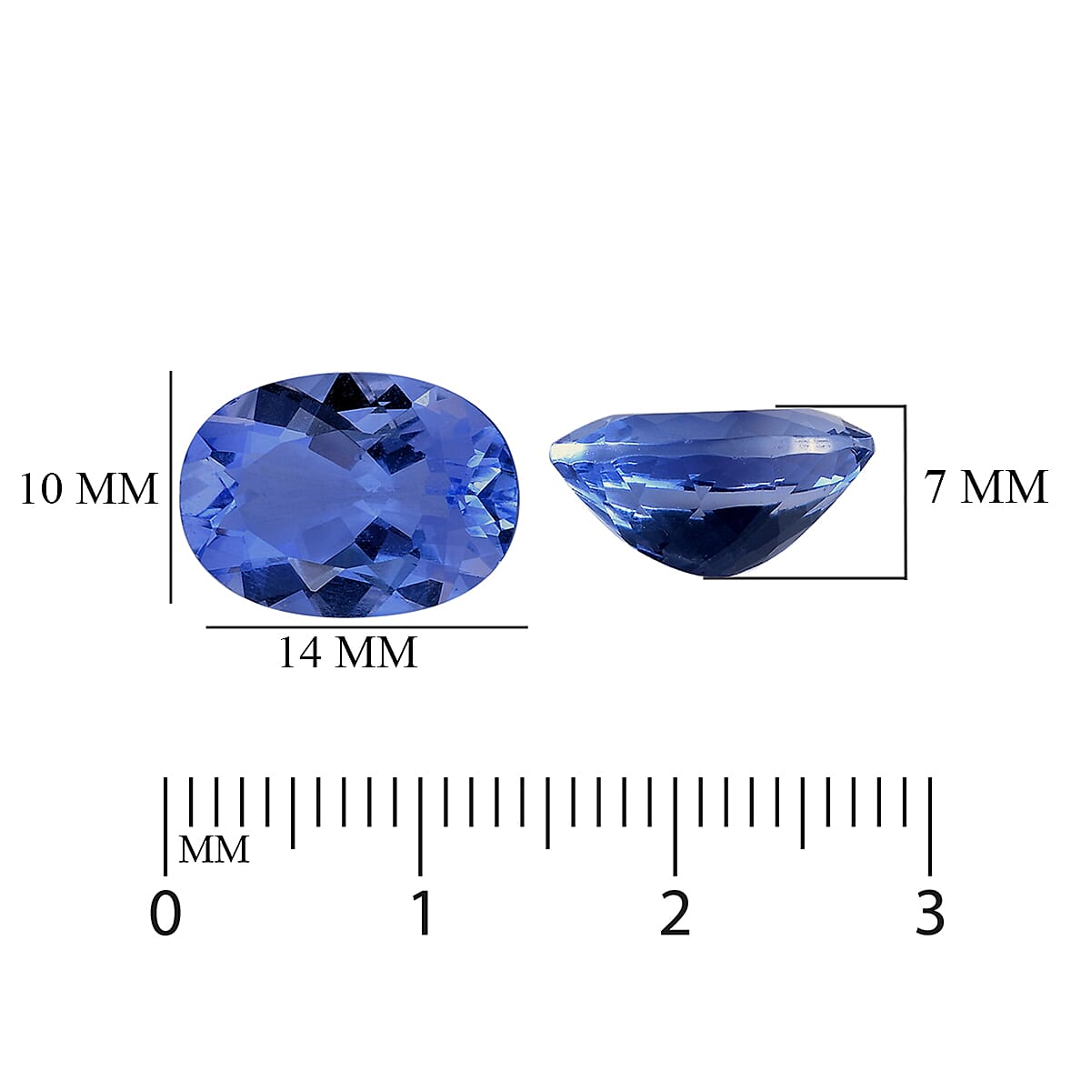 Colour Change Fluorite Oval 14x10 mm 6.45 Ct.