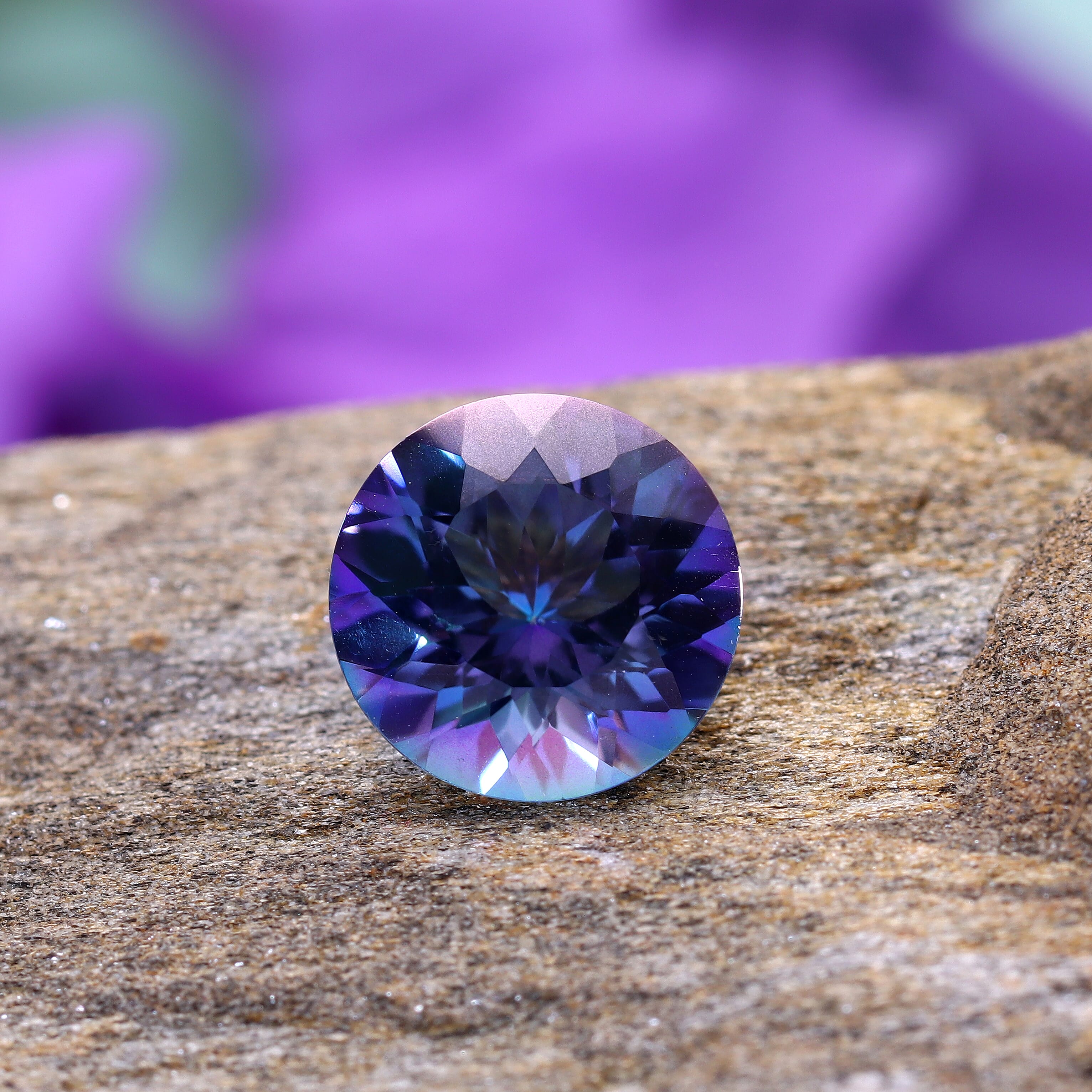 Blue Petalite Round 9 mm 2.09 Ct.
