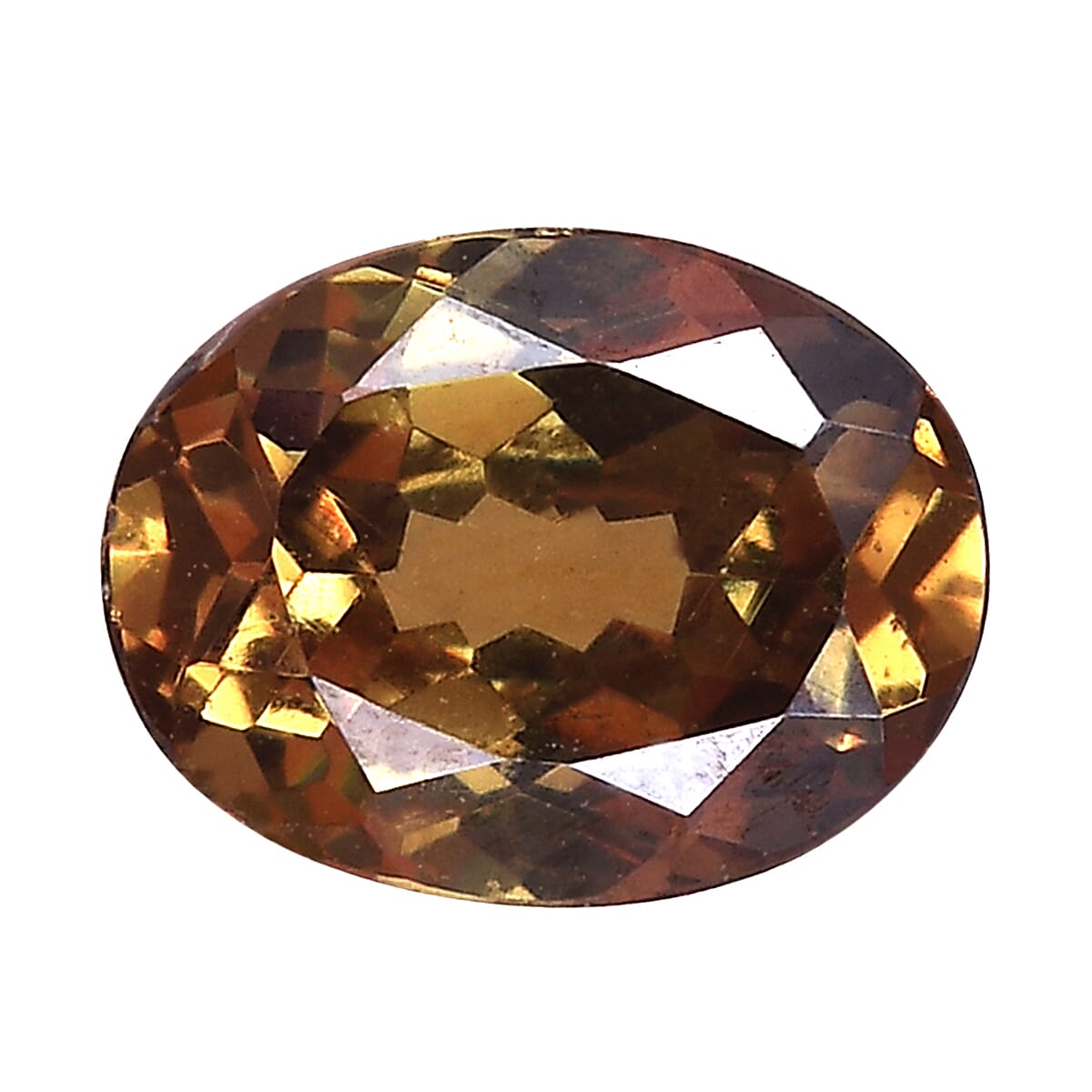 Champagne Demantoid Garnet Oval 8x6 mm 1.50 Ct