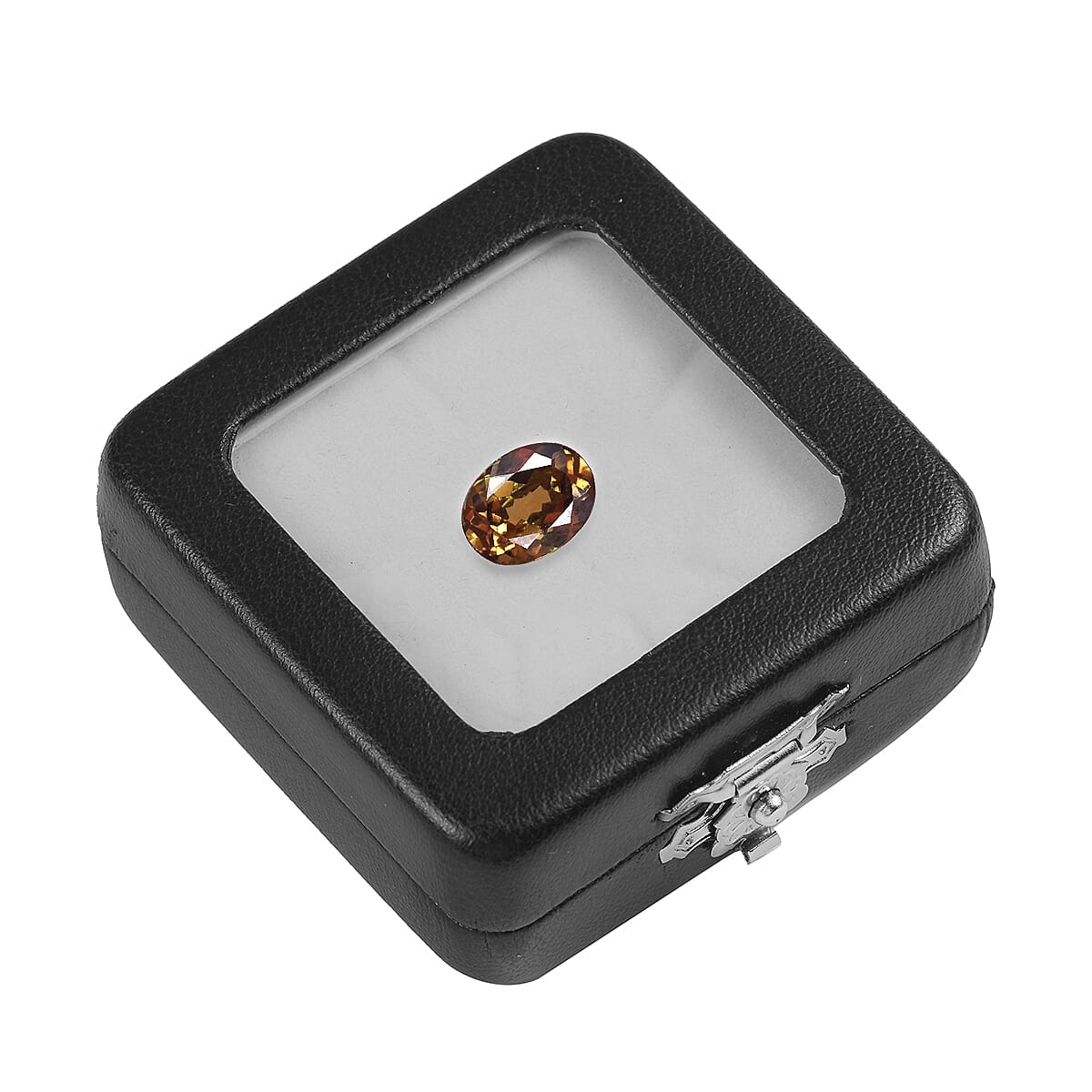 Champagne Demantoid Garnet Oval 8x6 mm 1.50 Ct