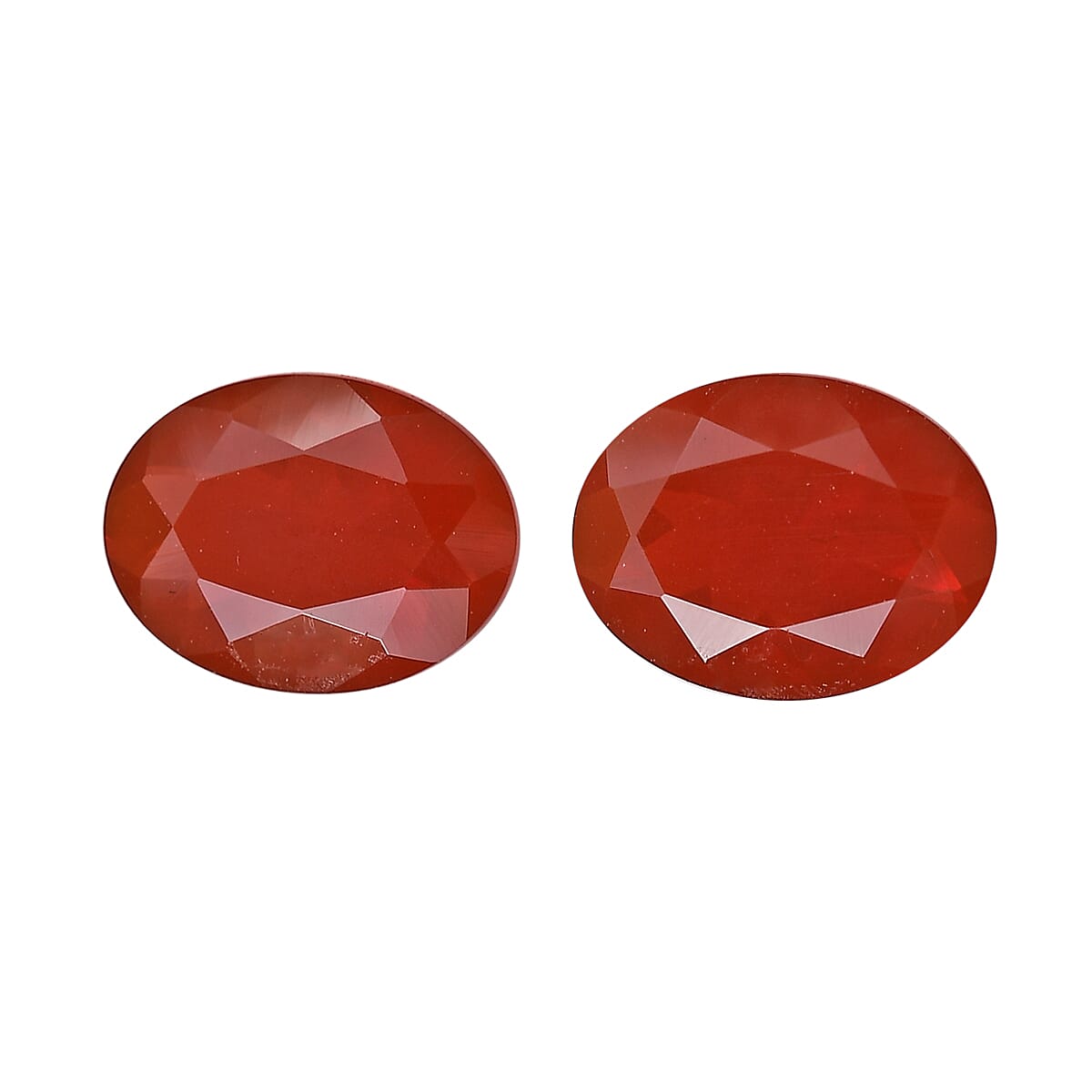 Set of 2 - Premium Quality Fire Opal Oval 8x6 mm 1.42 Ct.