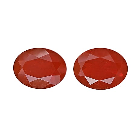 Set of 2 - Premium Quality Fire Opal Oval 8x6 mm 1.42 Ct.