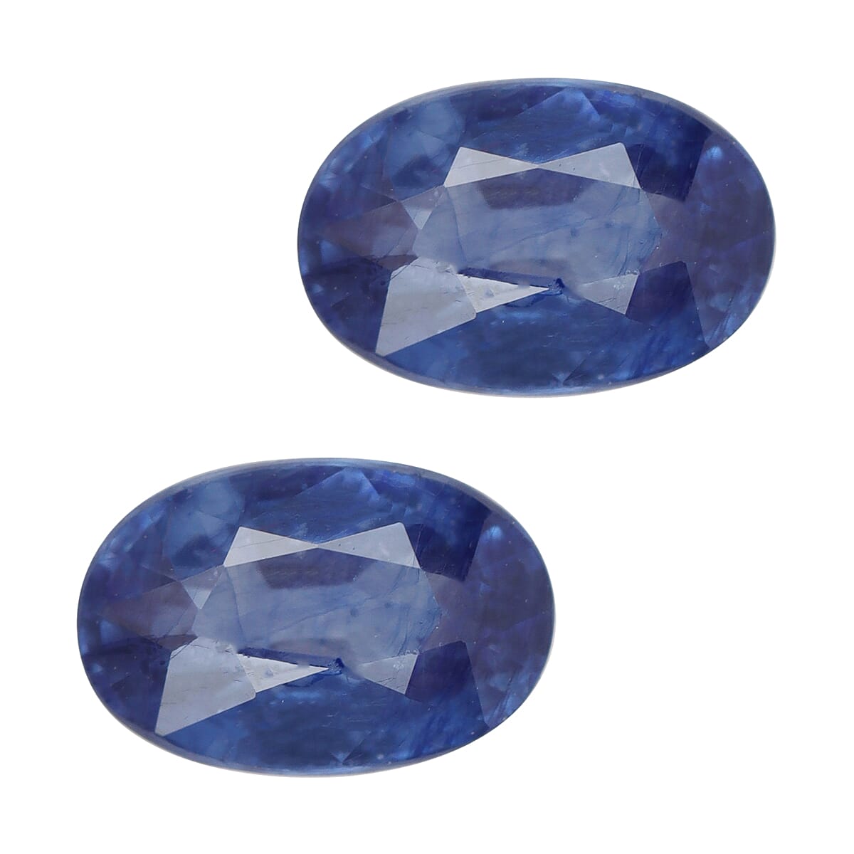 Set of 2 - AA Masoala Sapphire (FF) Oval 6x4 mm 1.27 Ct.