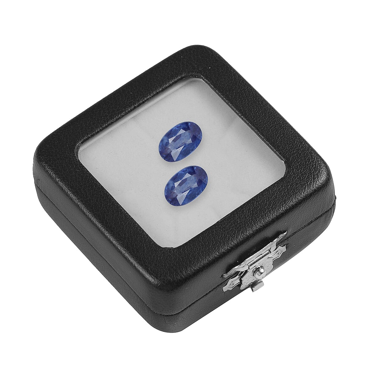 Set of 2 - AA Masoala Sapphire (FF) Oval 6x4 mm 1.27 Ct.