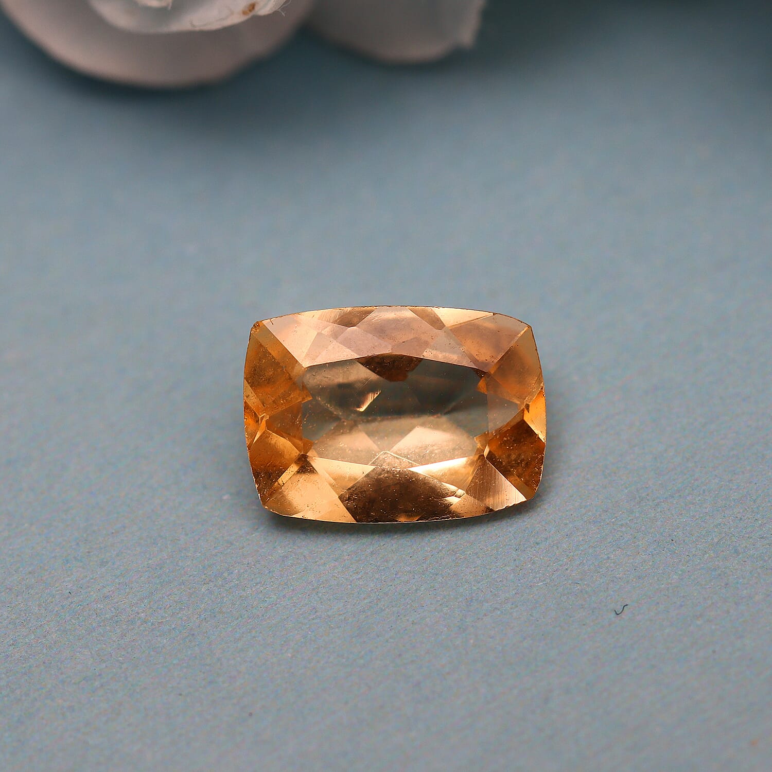 AA Imperial Topaz Cushion 7x5 mm 0.92 Ct.