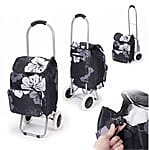 Simples Shopping Trolley in Black and White (Size 80x16x35cm)