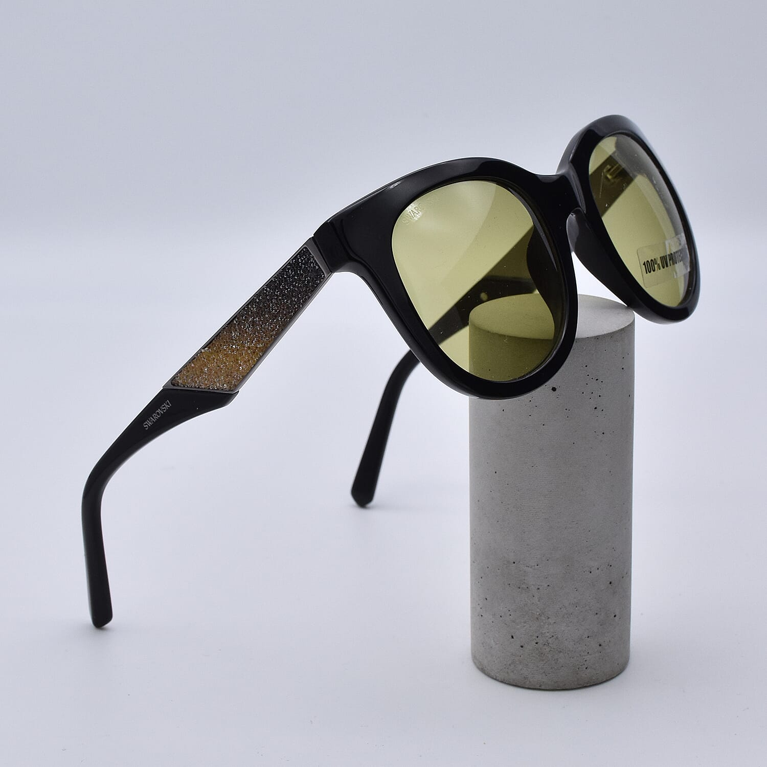 Swarovski Square Sunglasses with Brown Lenses