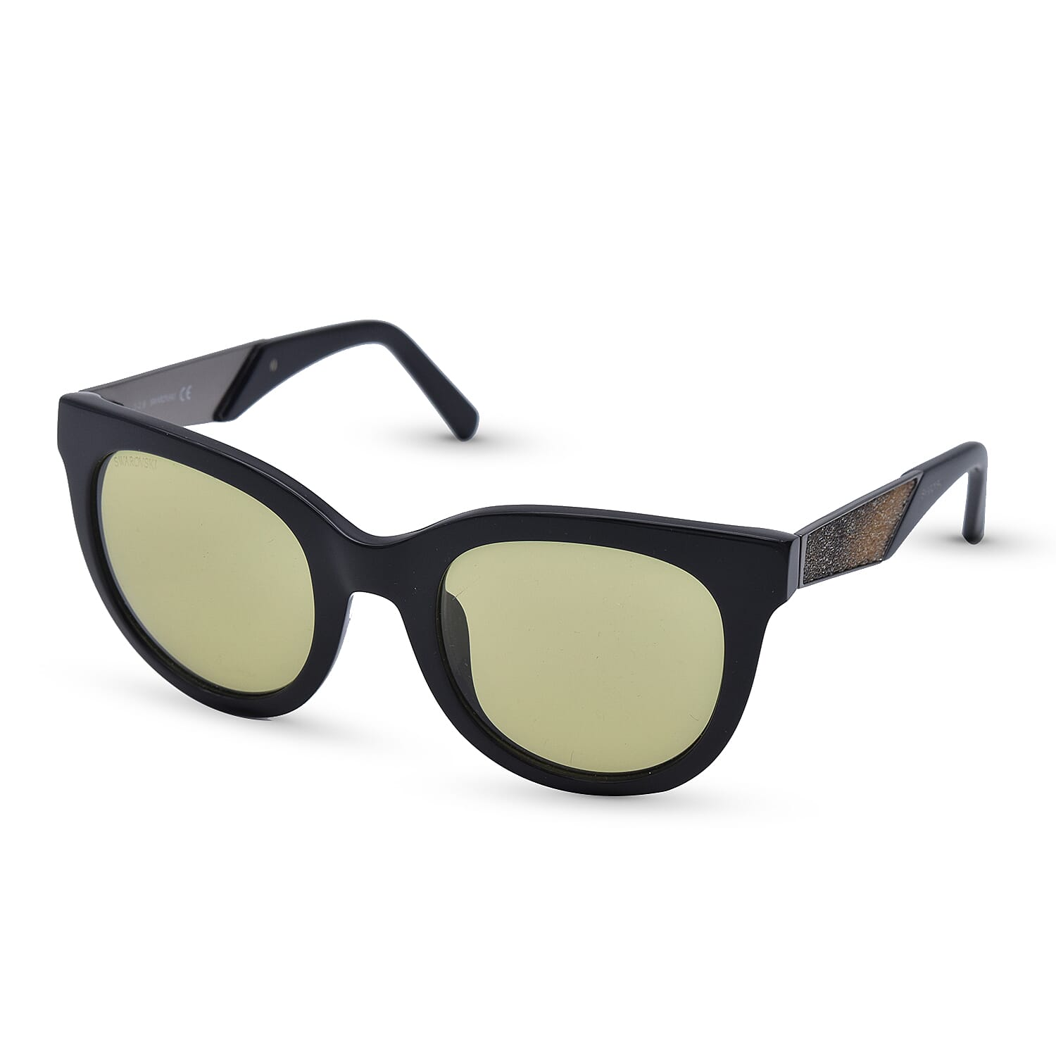 Swarovski Square Sunglasses with Brown Lenses