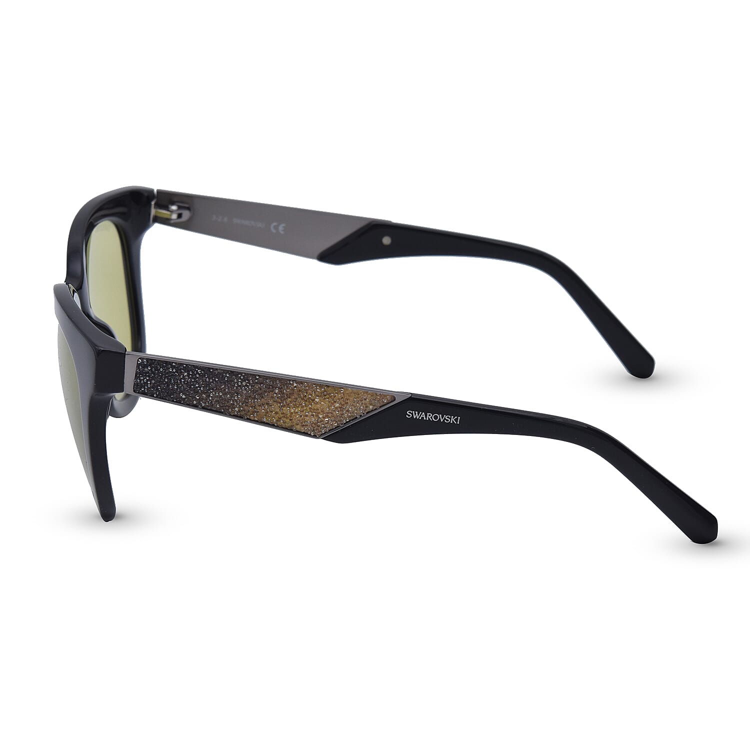 Swarovski Square Sunglasses with Brown Lenses