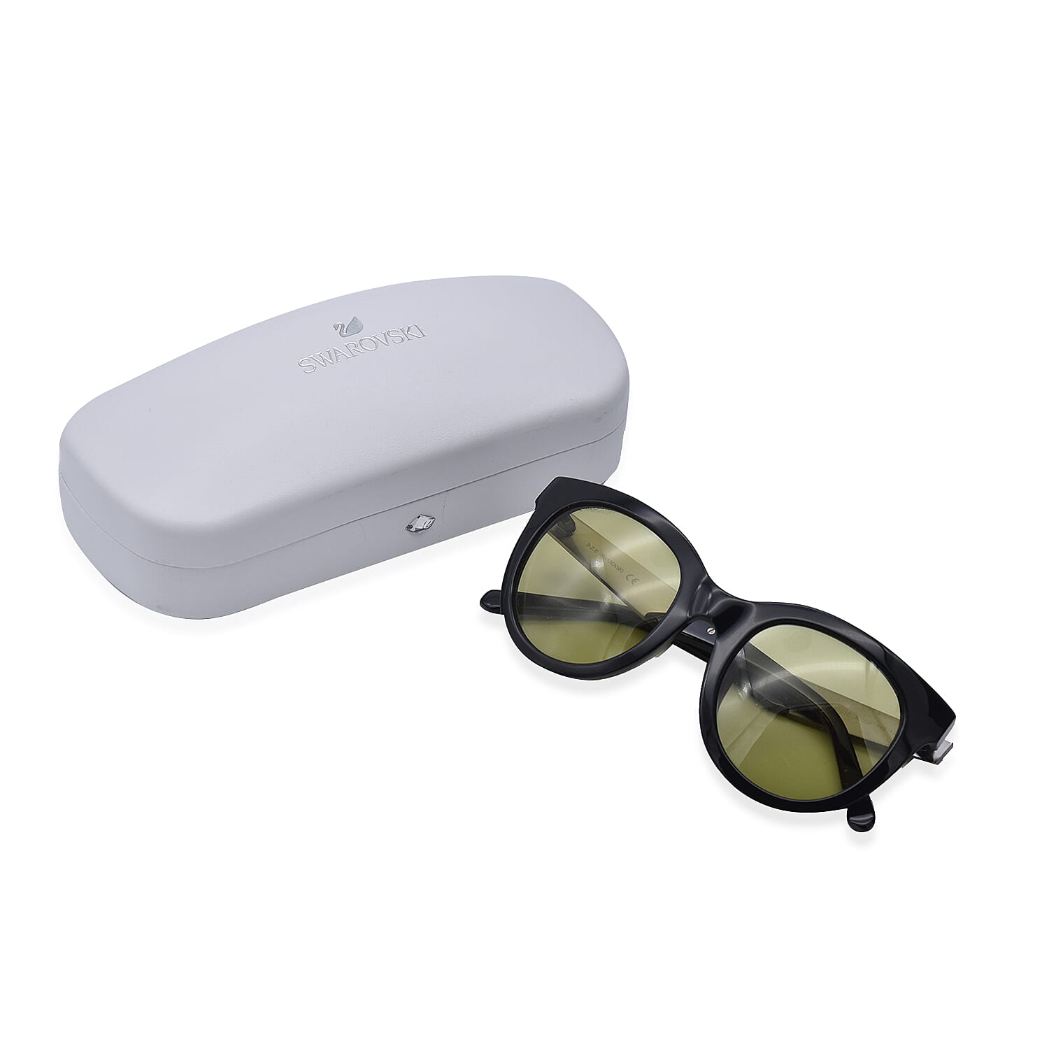 Swarovski Square Sunglasses with Brown Lenses